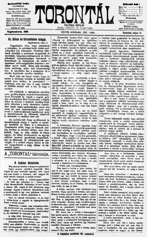 Torontál, 27. évf. 1898. május 14. 110. sz.