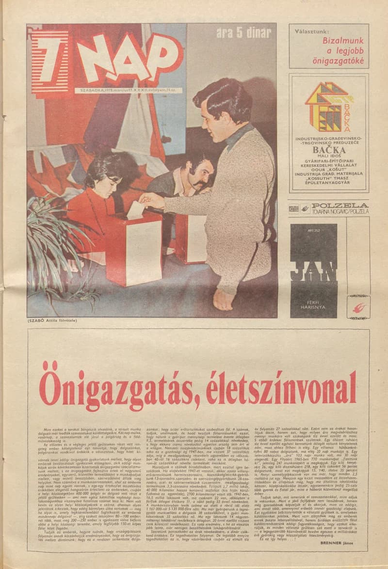 7 Nap, 33. évf. 1978. március 17. 11. sz. 1–24. oldal