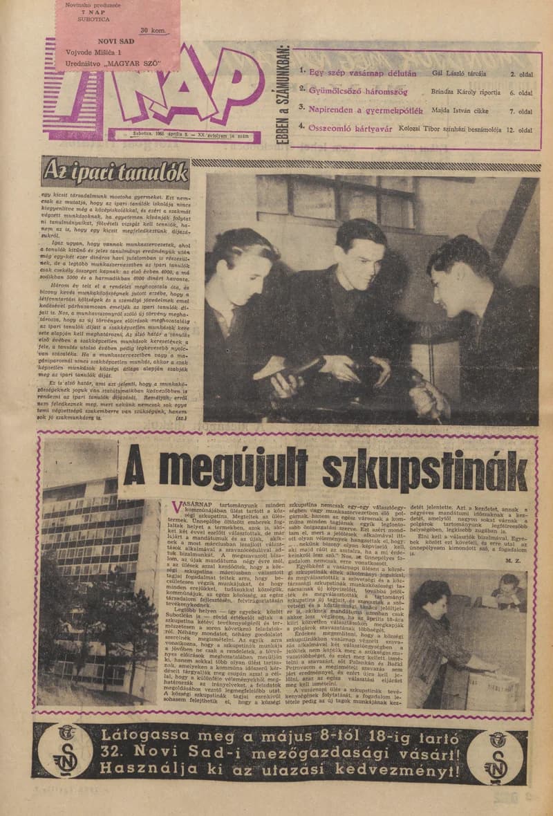 7 Nap, 20. évf. 1965. április 9. 14. sz. 1–20. oldal