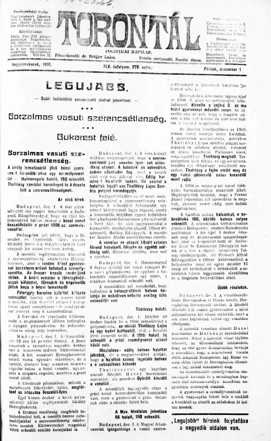 Torontál, 45. évf. 1916. december 1. 276. sz.