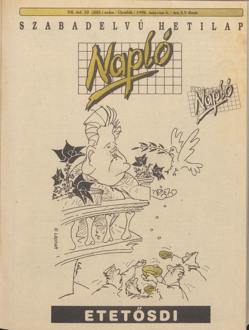 Napló - Szabadelvű hetilap, 7. évf. 1996. március 6. 305. sz.