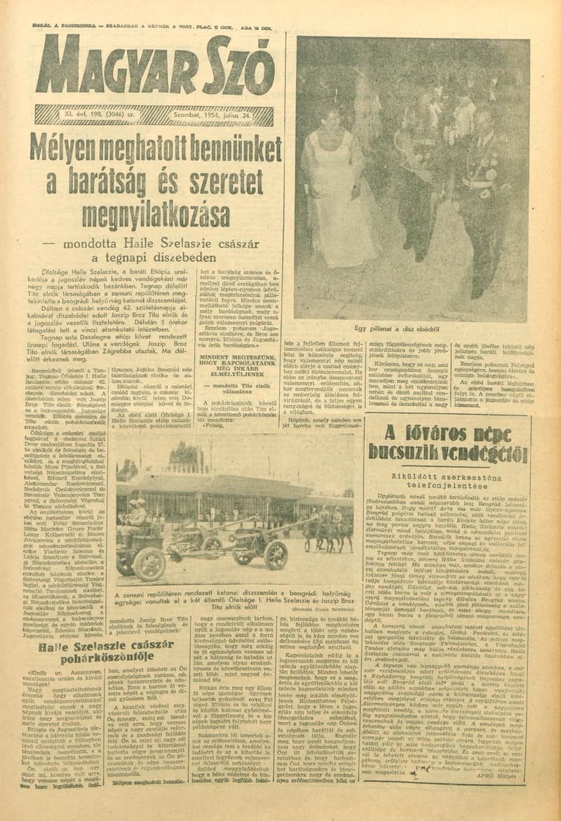 Magyar Szó, 11. évf. 1954. július 24. 198. sz. 1–8. oldal