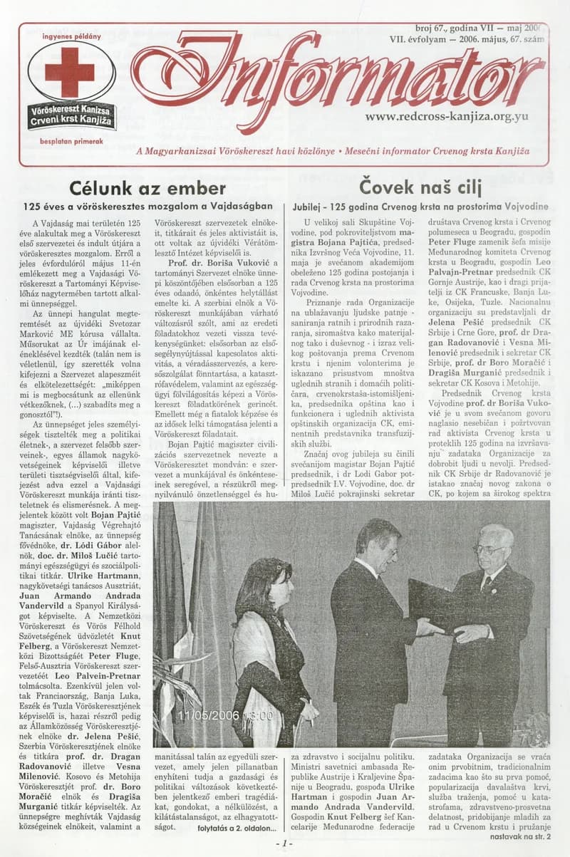 Informator, 7. évf. 2006. május 1. 67. sz.