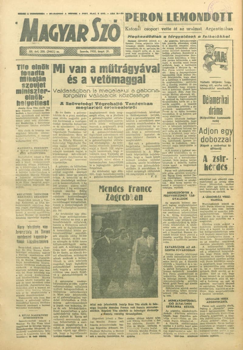 Magyar Szó, 12. évf. 1955. szeptember 21. 258. sz. 1–8. oldal