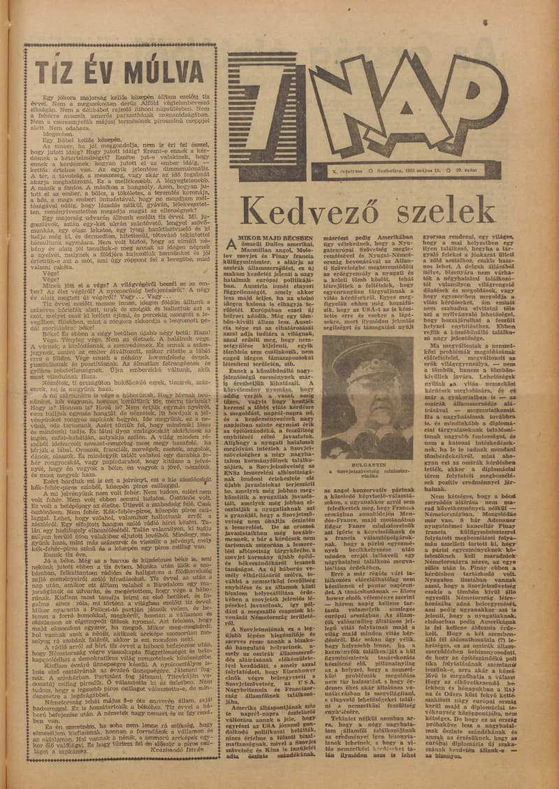 7 Nap, 10. évf. 1955. május 15. 20. sz. 1–16. oldal