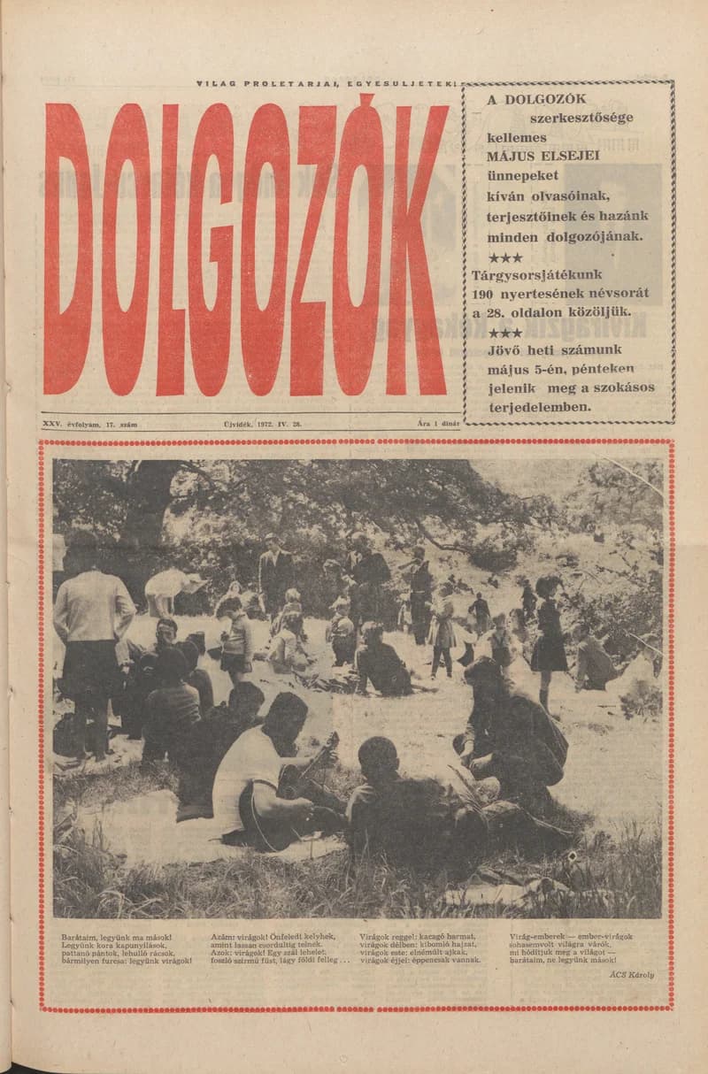 Dolgozók, 26. évf. 1972. április 28. 17. sz.