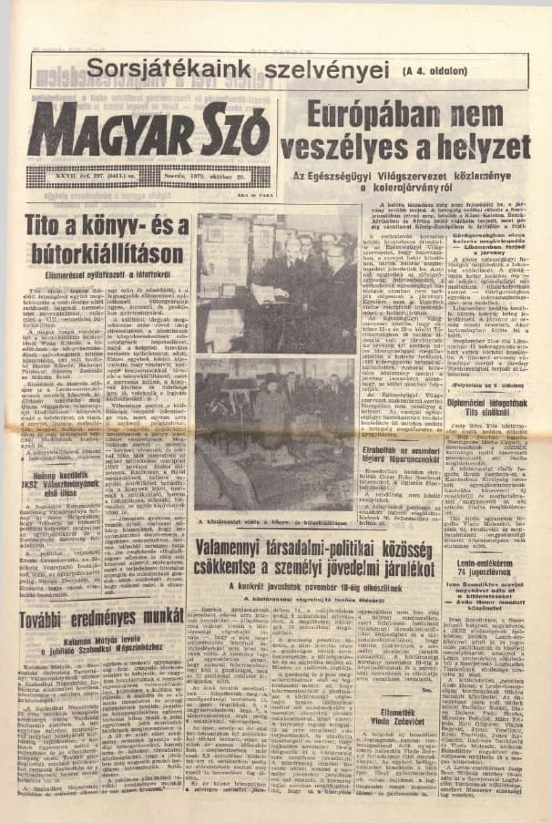 Magyar Szó, 27. évf. 1970. október 28. 297. sz. 1–14. oldal