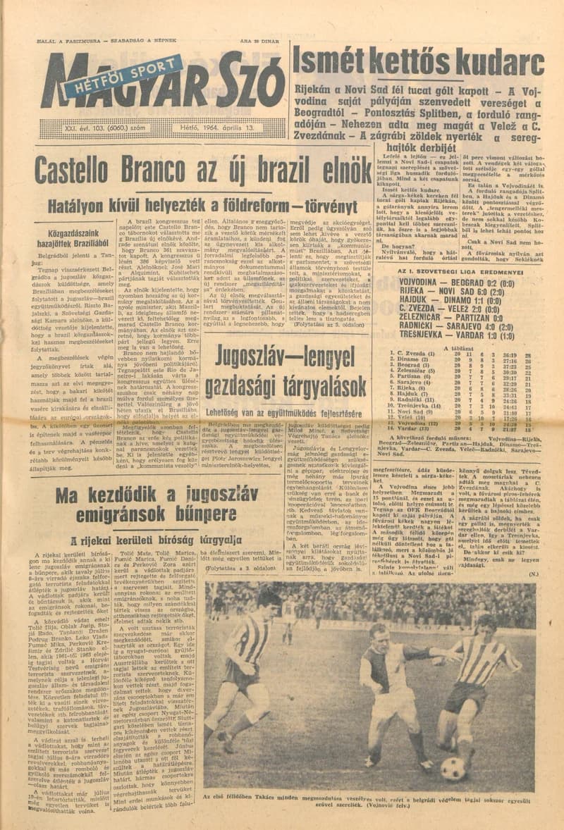 Magyar Szó, 21. évf. 1964. április 13. 103. sz. 1–16. oldal
