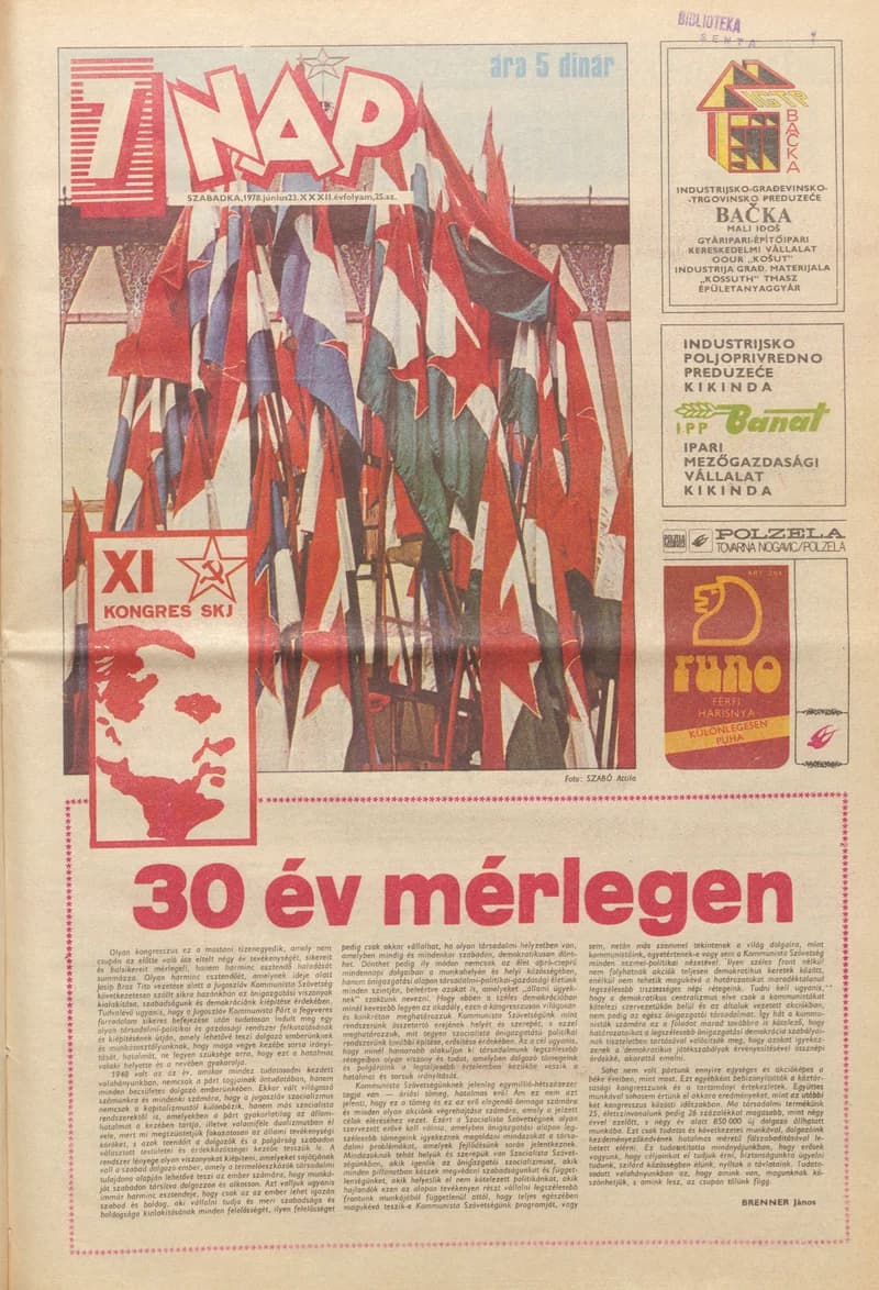 7 Nap, 33. évf. 1978. június 23. 25. sz. 1–24. oldal
