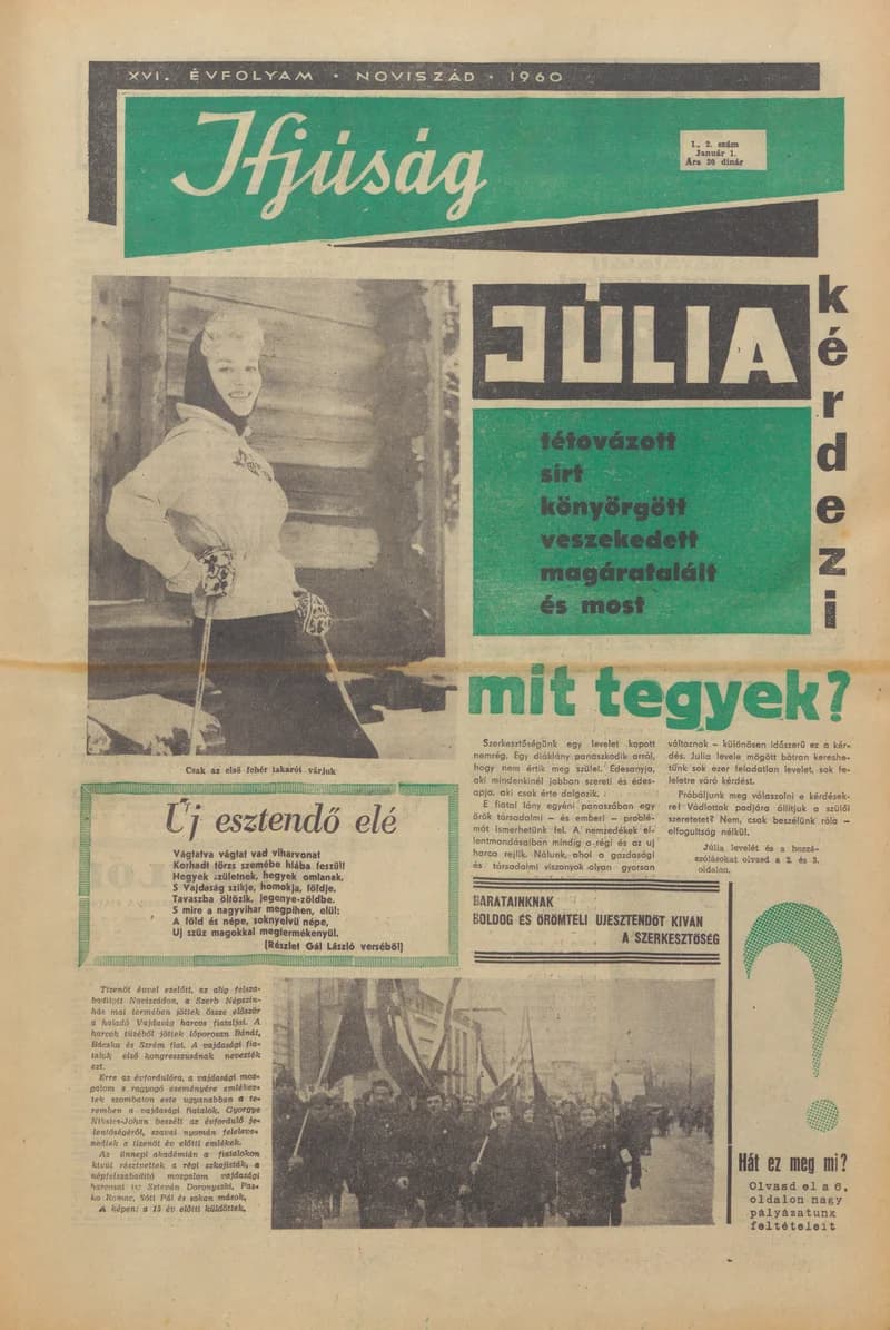 Ifjúság, 16. évf. 1960. január 1. 1–2. sz.