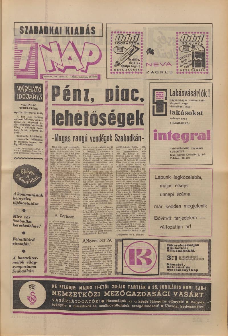 7 Nap, 23. évf. 1968. április 26. 18. sz. 1–16. oldal