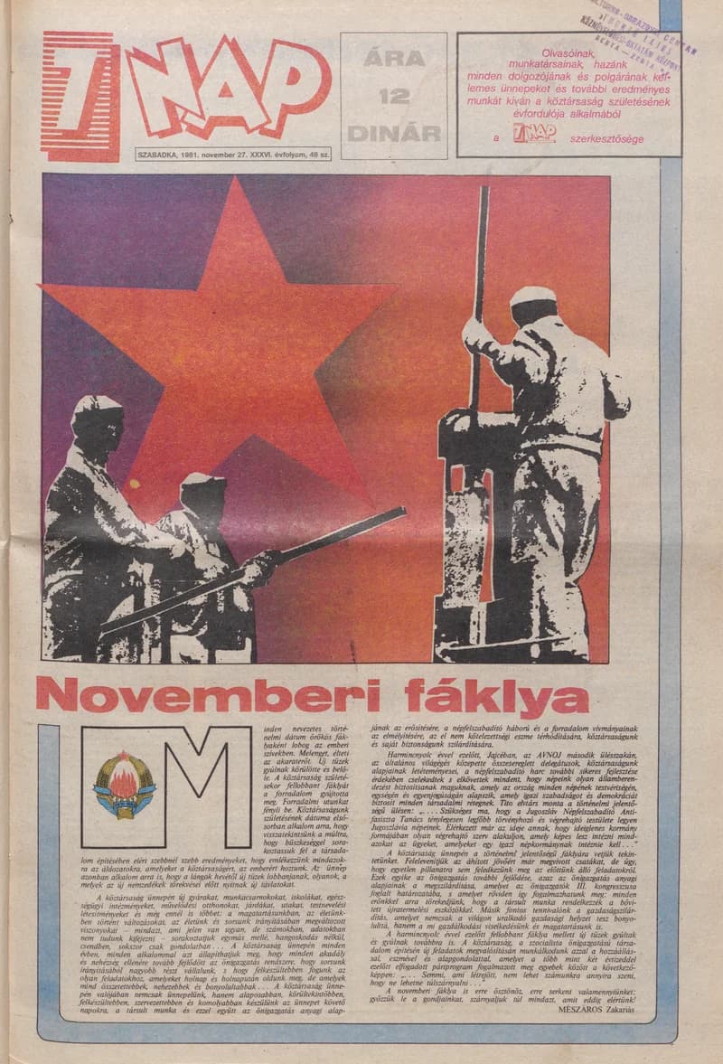 7 Nap, 36. évf. 1981. november 27. 48. sz. 1–24. oldal