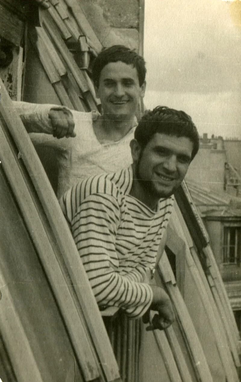 Benes József éa Tikviczki Pál Párizsban