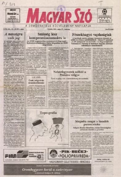 Magyar Szó, 58. évf. 2001. május 27. 121. sz. 1–28. oldal