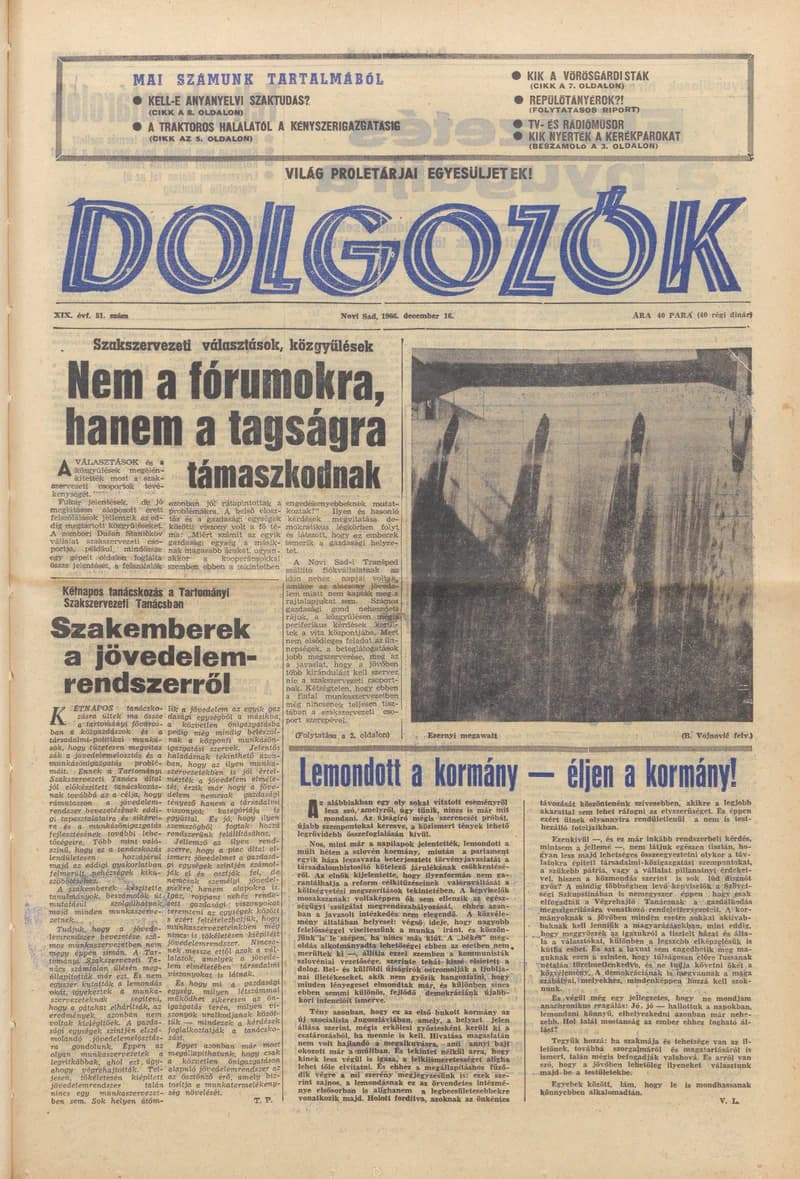 Dolgozók, 20. évf. 1966. december 16. 51. sz.