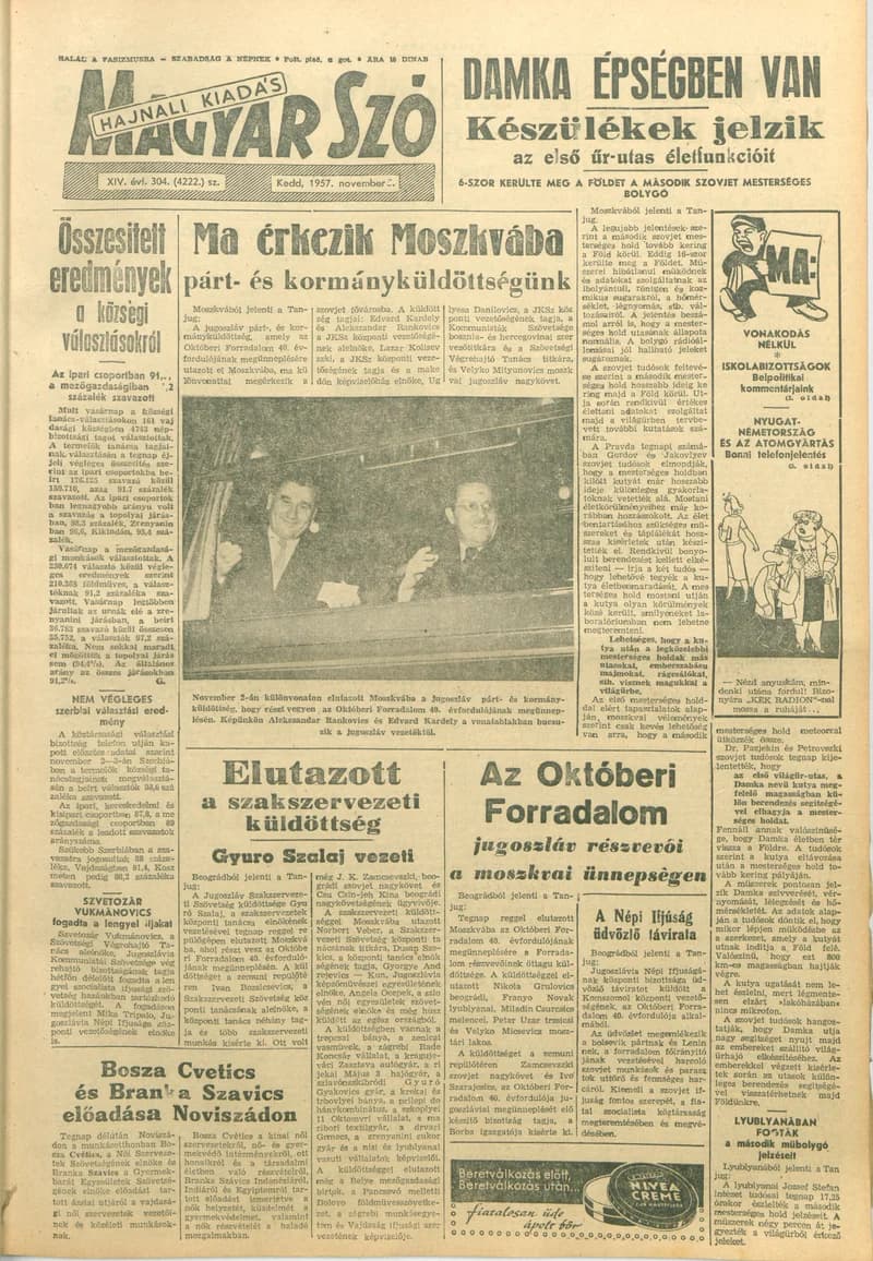 Magyar Szó, 14. évf. 1957. november 5. 304. sz. 1–12. oldal