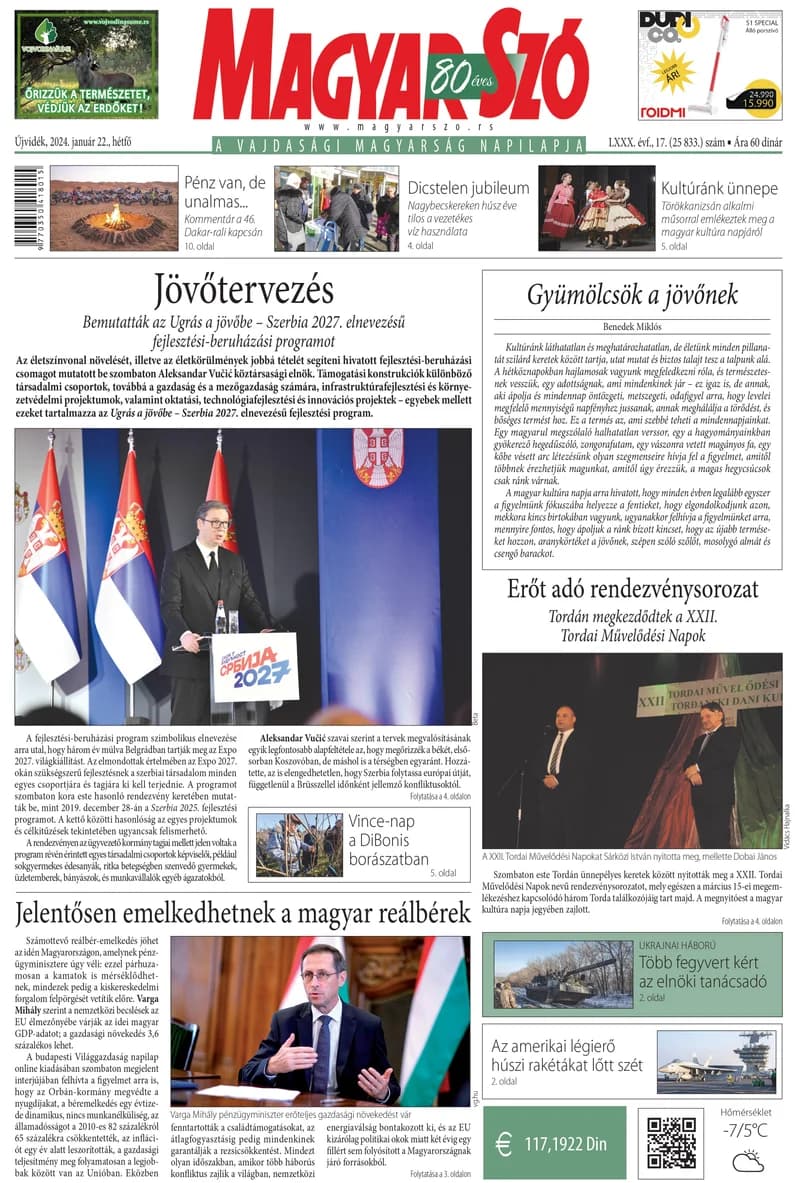 Magyar Szó, 81. évf. 2024. január 22. 17. sz. 11–16. oldal