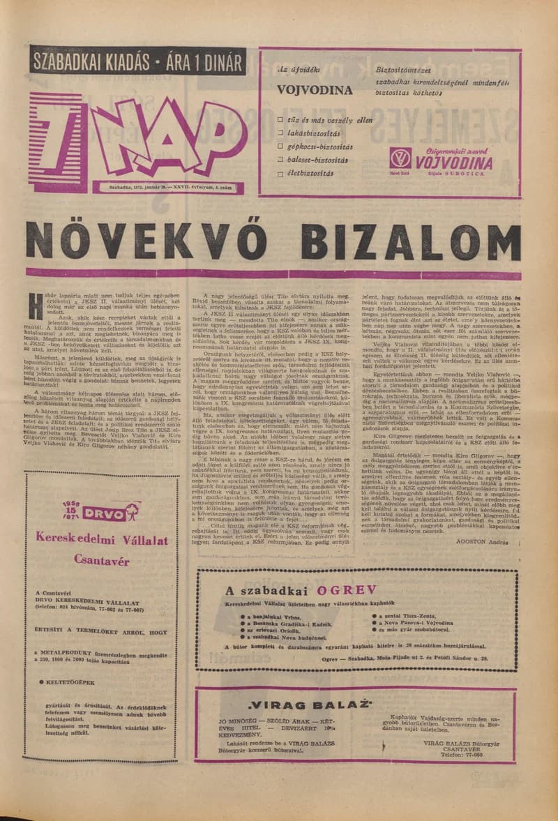 7 Nap, 27. évf. 1972. január 28. 4. sz. 1–28. oldal