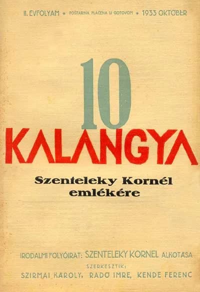Kalangya, 2. évf. 1933. október. 10. sz. 577–660. oldal