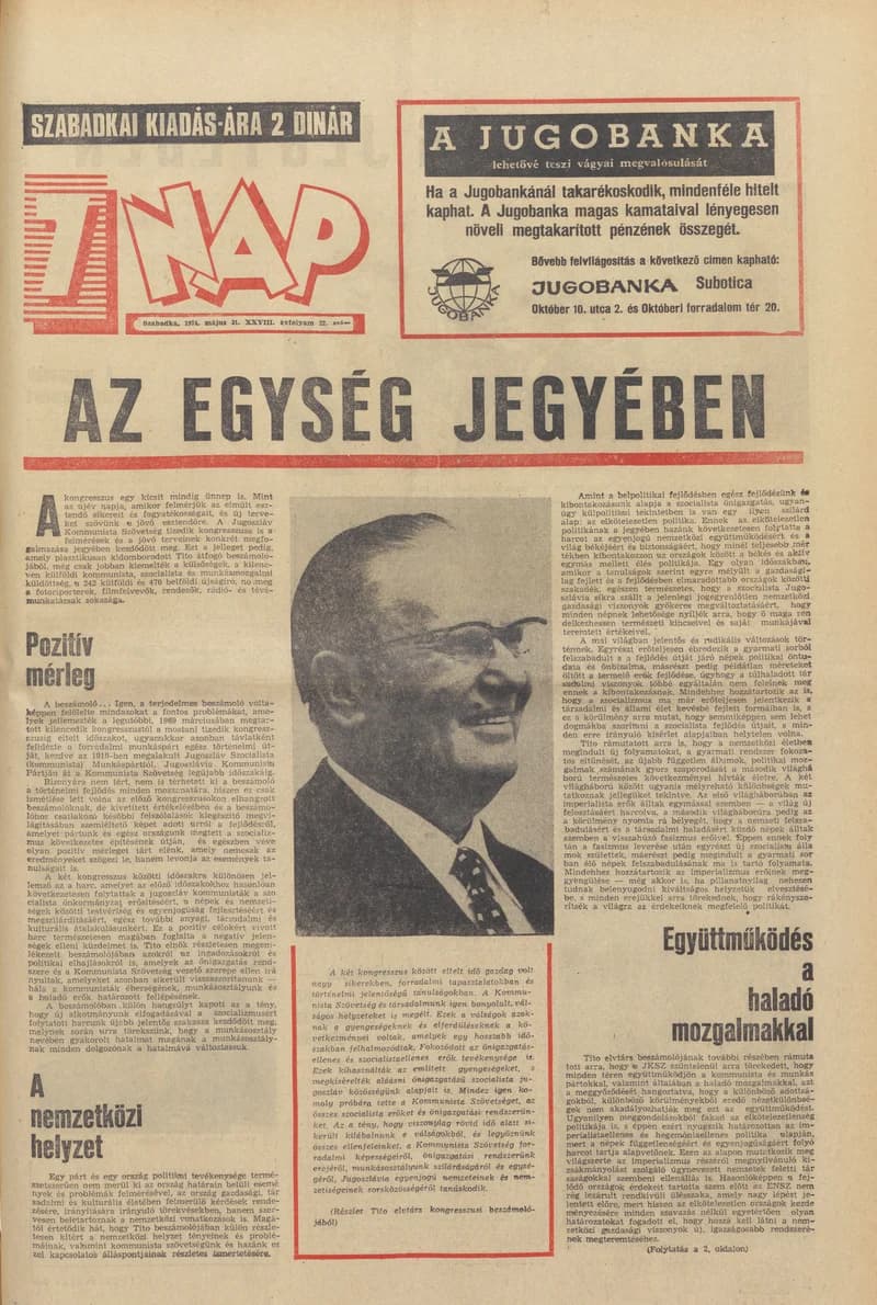 7 Nap, 29. évf. 1974. május 31. 22. sz. 1–32. oldal