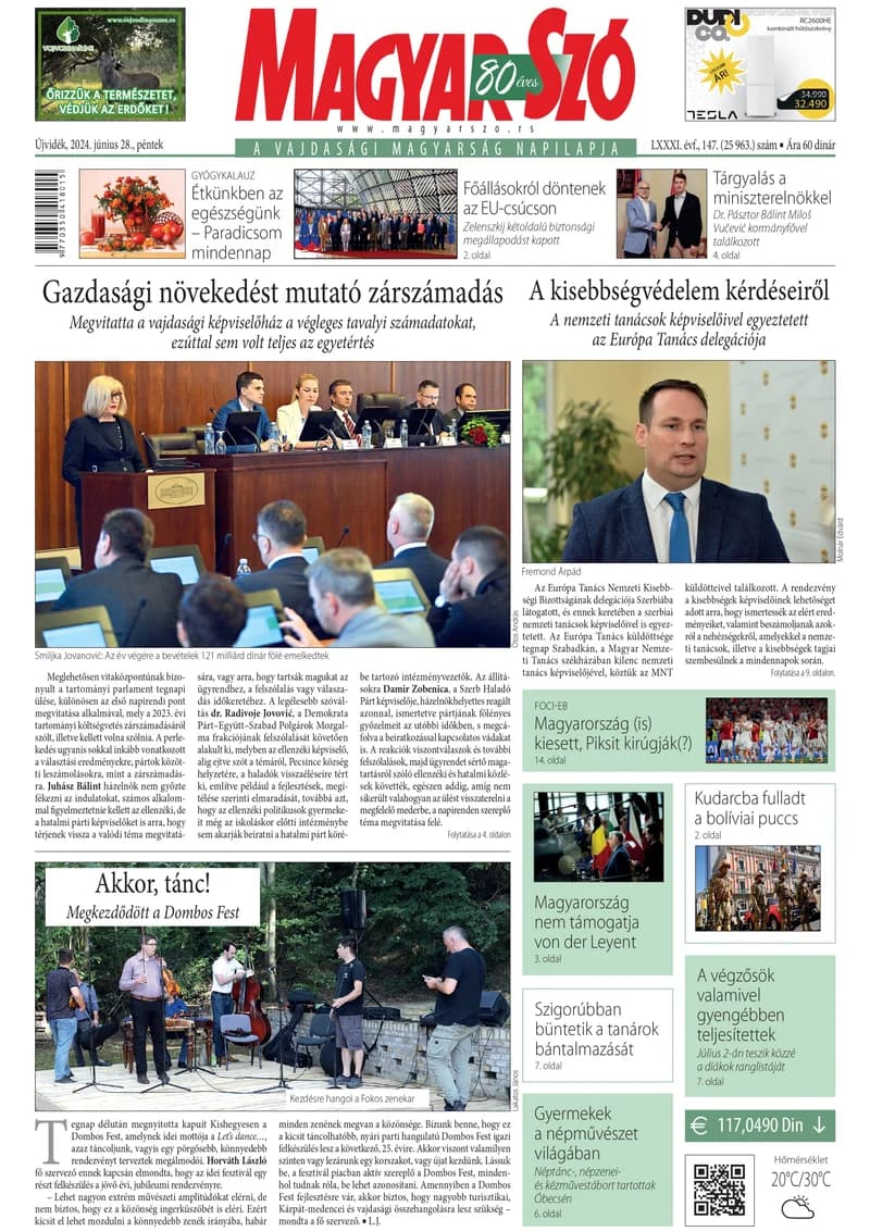 Magyar Szó, 81. évf. 2024. június 28. 147. sz. 1–16. oldal