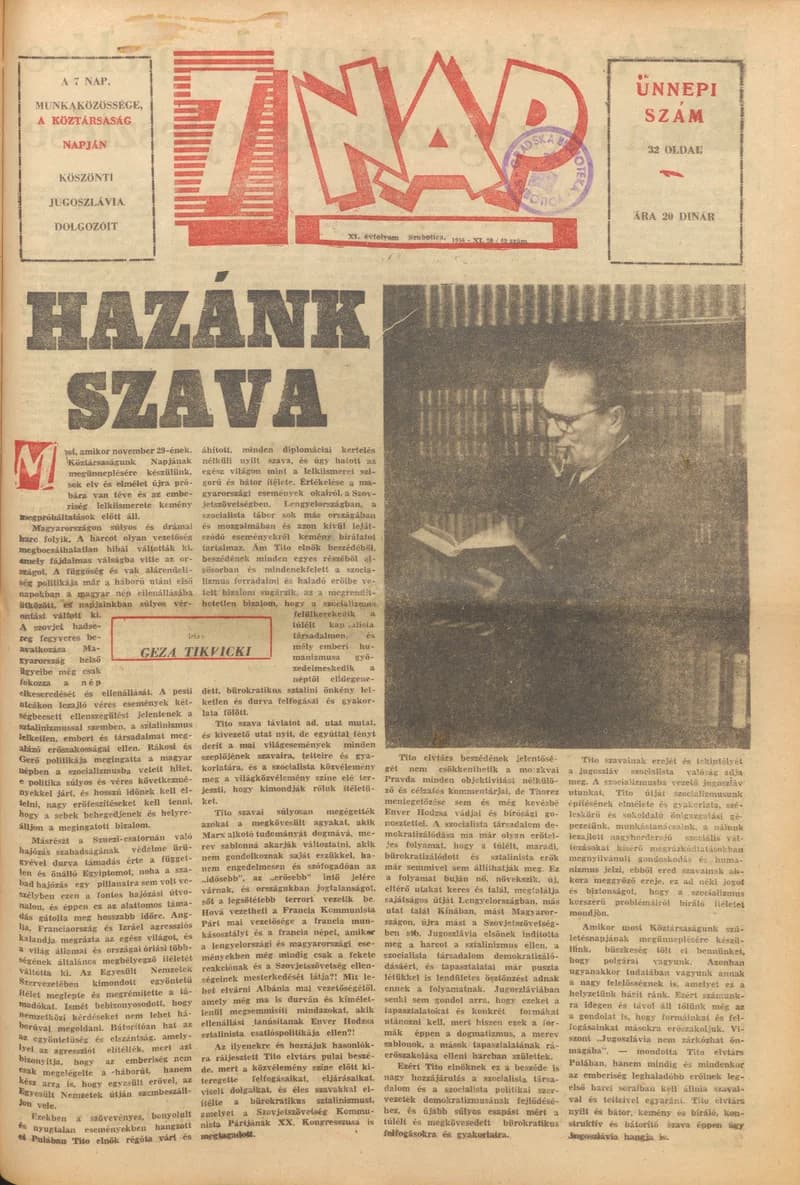 7 Nap, 11. évf. 1956. november 29. 49. sz.