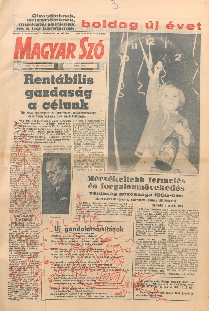 Magyar Szó, 22. évf. 1965. december 31. – 1966. január 2. 359. sz.