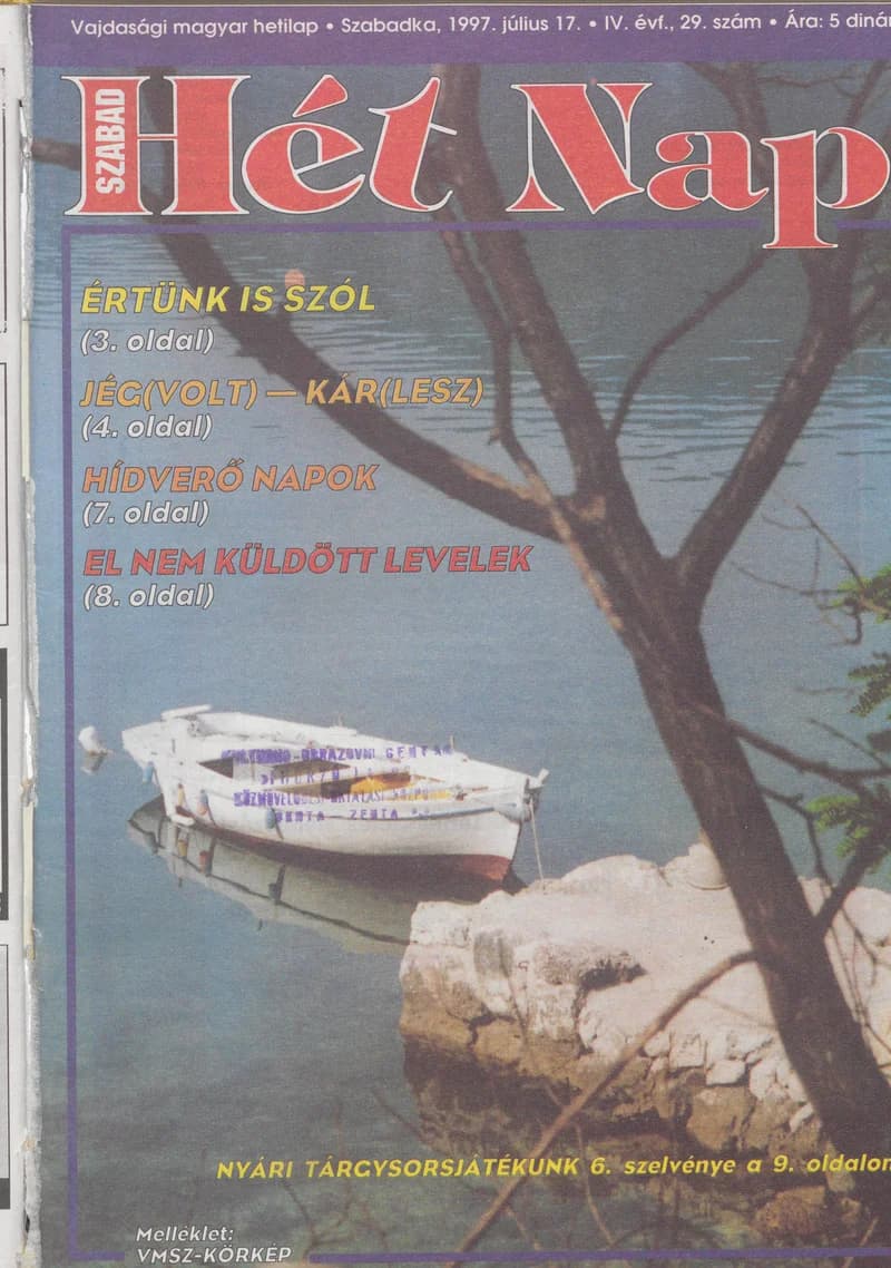 Szabad Hét Nap, 4. évf. 1997. július 17. 29. sz.