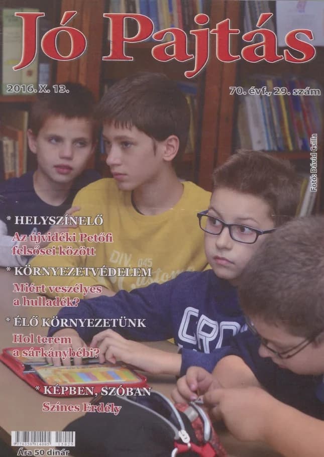 Jó Pajtás, 70. évf. 2016. október 13. 29. sz.