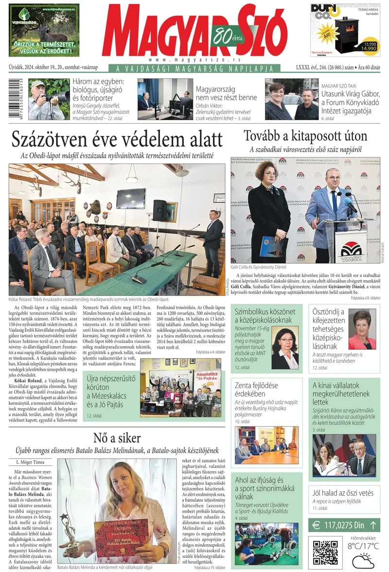 Magyar Szó, 81. évf. 2024. október 19. – 20. 244. sz. 1–32. oldal