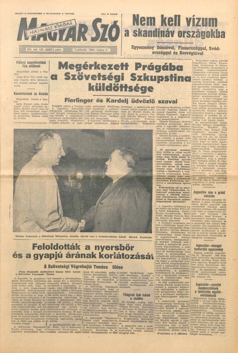 Magyar Szó, 21. évf. 1964. május 7. 125. sz.