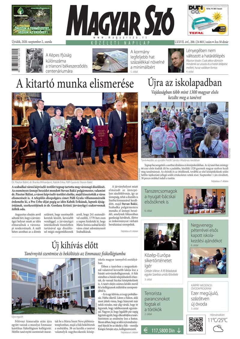 Magyar Szó, 77. évf. 2020. szeptember 2. 200. sz. 1–16. oldal