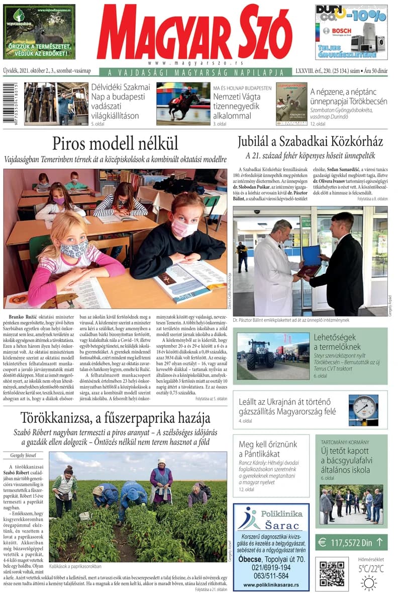 Magyar Szó, 78. évf. 2021. október 2. – 3. 230. sz. 1–32. oldal