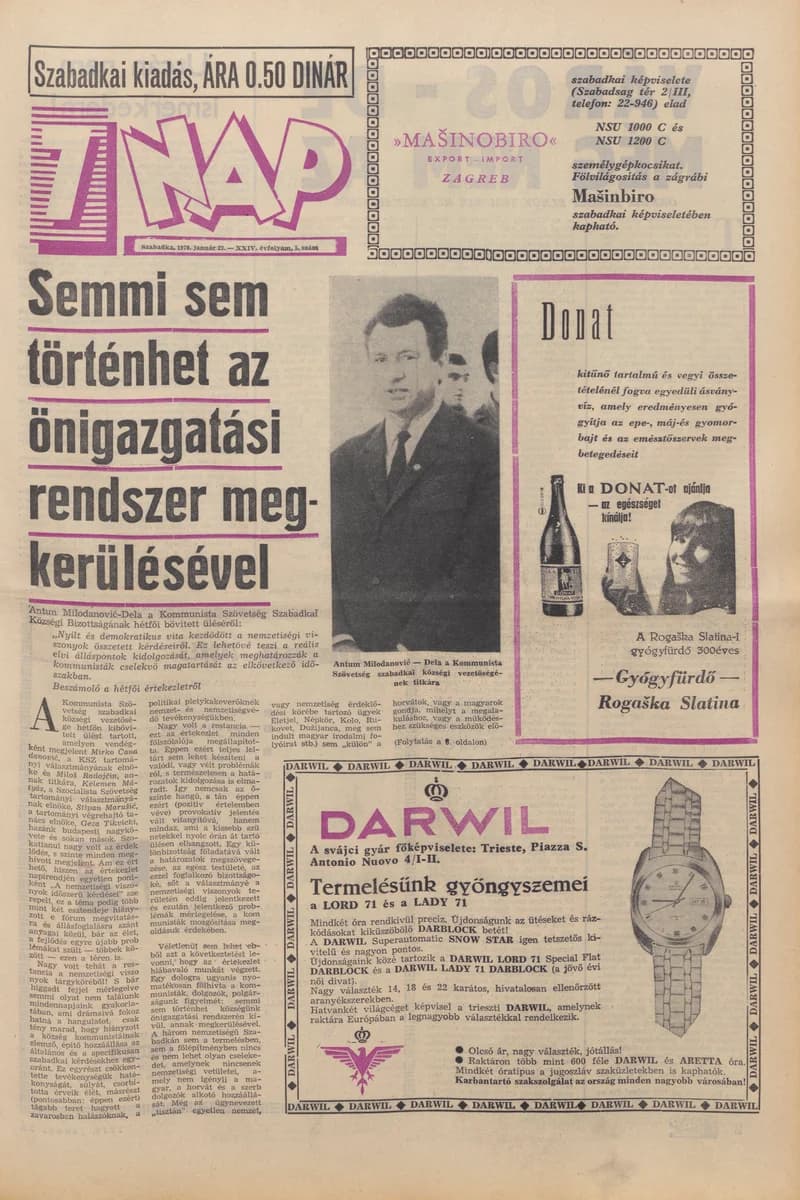7 Nap, 25. évf. 1970. január 23. 5. sz. 1–16. oldal