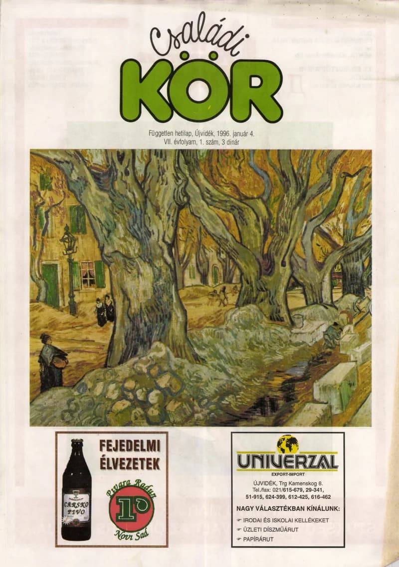 Családi Kör, 7. évf. 1996. január 4. 1. sz.
