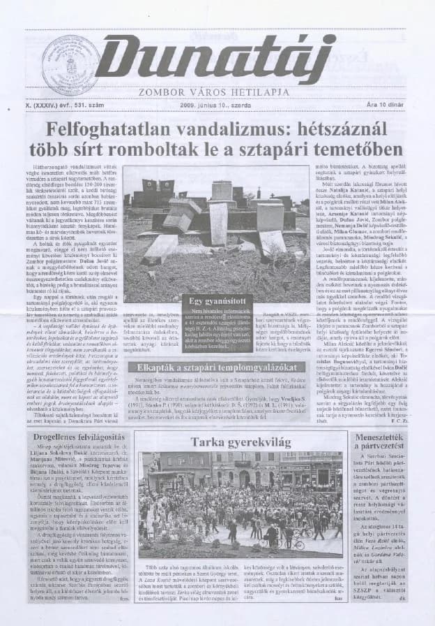 Dunatáj, 11. évf. 2009. június 10. 531. sz.