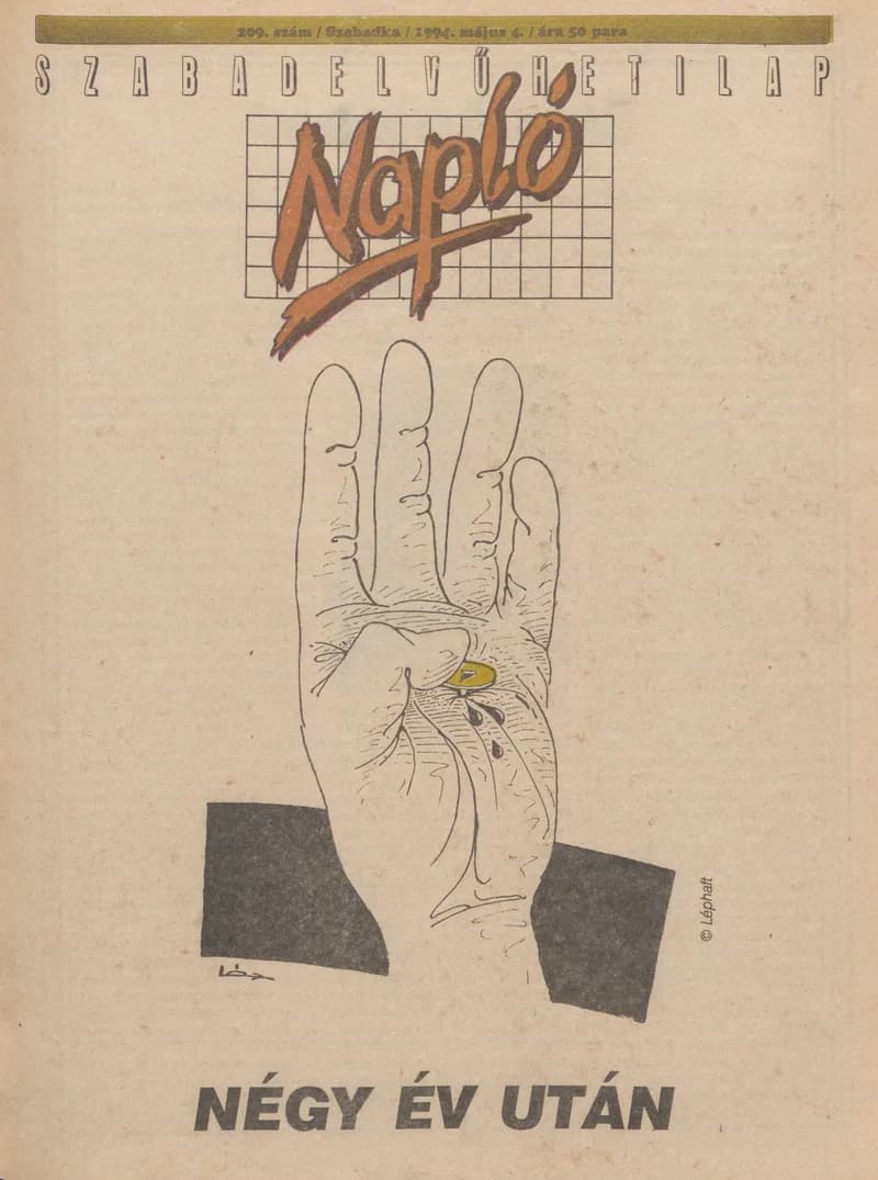 Napló - Szabadelvű hetilap, 5. évf. 1994. május 4. 209. sz.