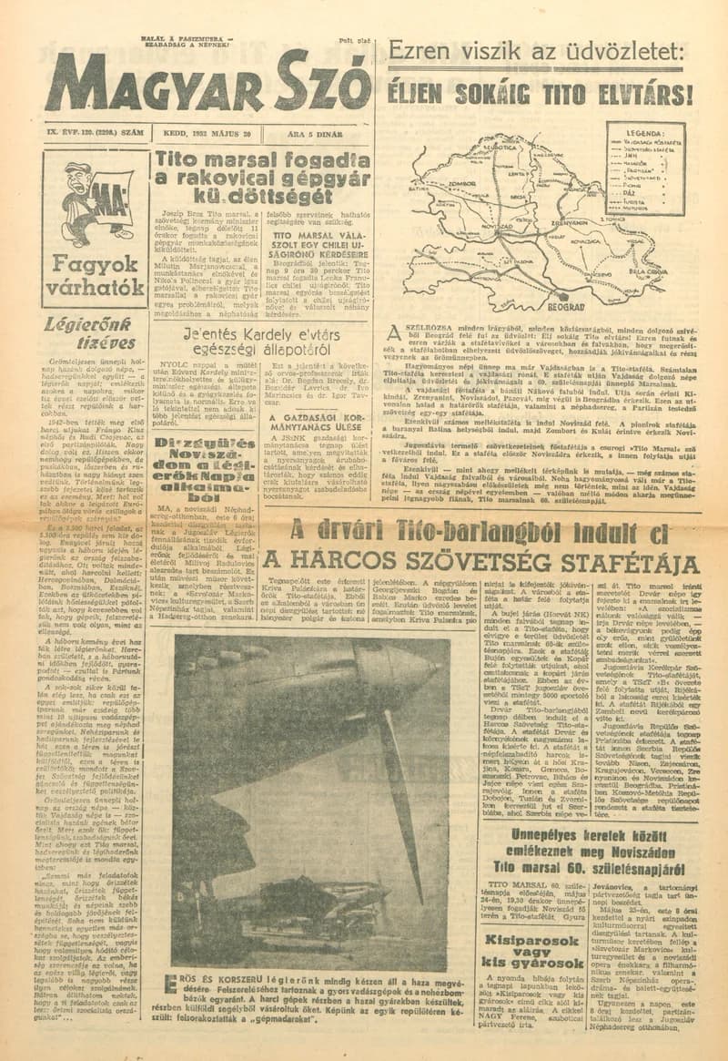 Magyar Szó, 9. évf. 1952. május 20. 120. sz. 1–6. oldal