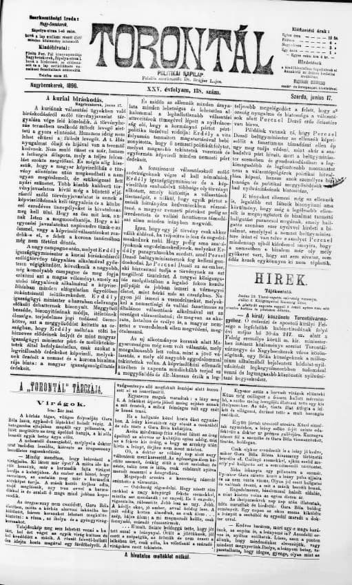 Torontál, 25. évf. 1896. június 17. 138. sz.