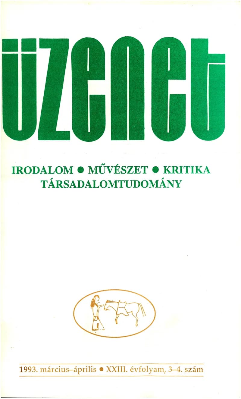 Üzenet, 23. évf. 1993. március – április. 3–4. sz. 85–180. oldal