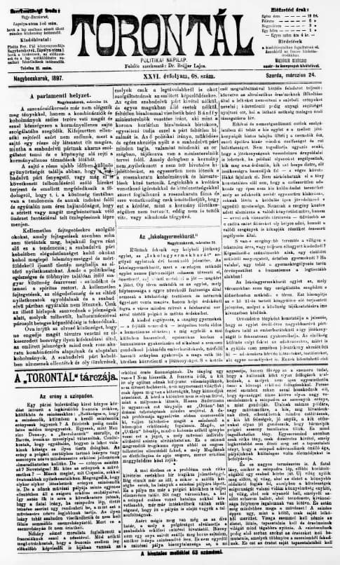 Torontál, 26. évf. 1897. március 24. 68. sz.