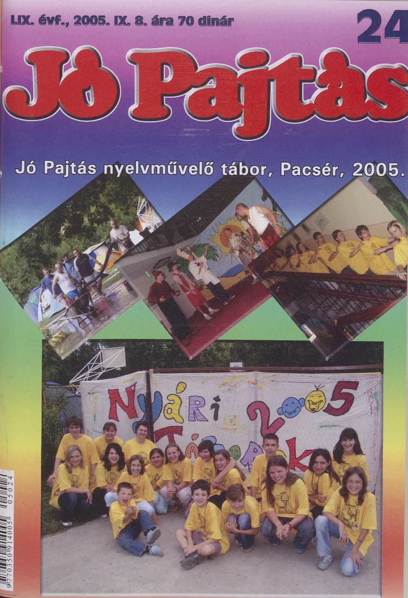 Jó Pajtás, 59. évf. 2005. szeptember 8. 24. sz.