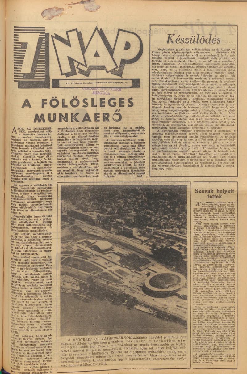 7 Nap, 12. évf. 1957. augusztus 18. 34. sz.