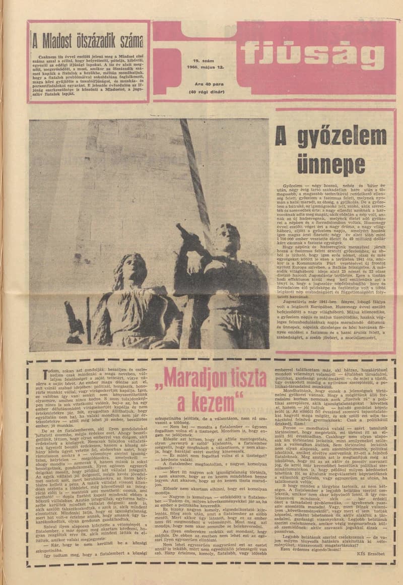 Ifjúság, 22. évf. 1966. május 12. 19. sz.