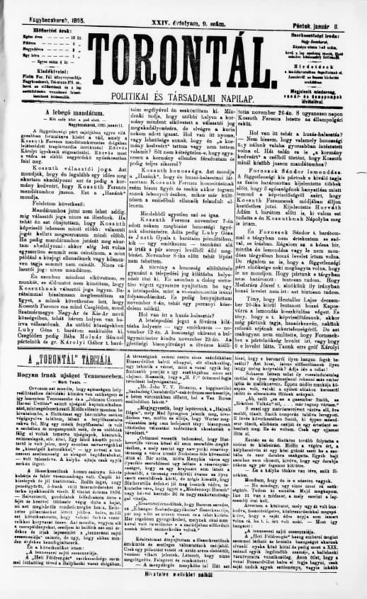 Torontál, 24. évf. 1895. január 11. 9. sz.