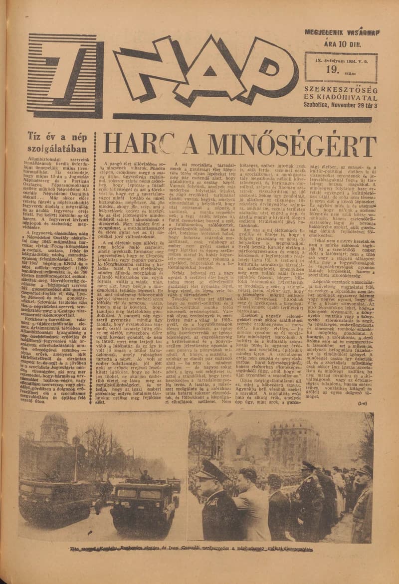 7 Nap, 9. évf. 1954. május 9. 19. sz. 1–16. oldal