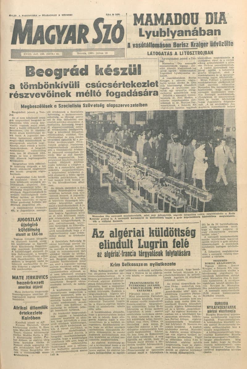 Magyar Szó, 18. évf. 1961. július 19. 166. sz. 1–12. oldal
