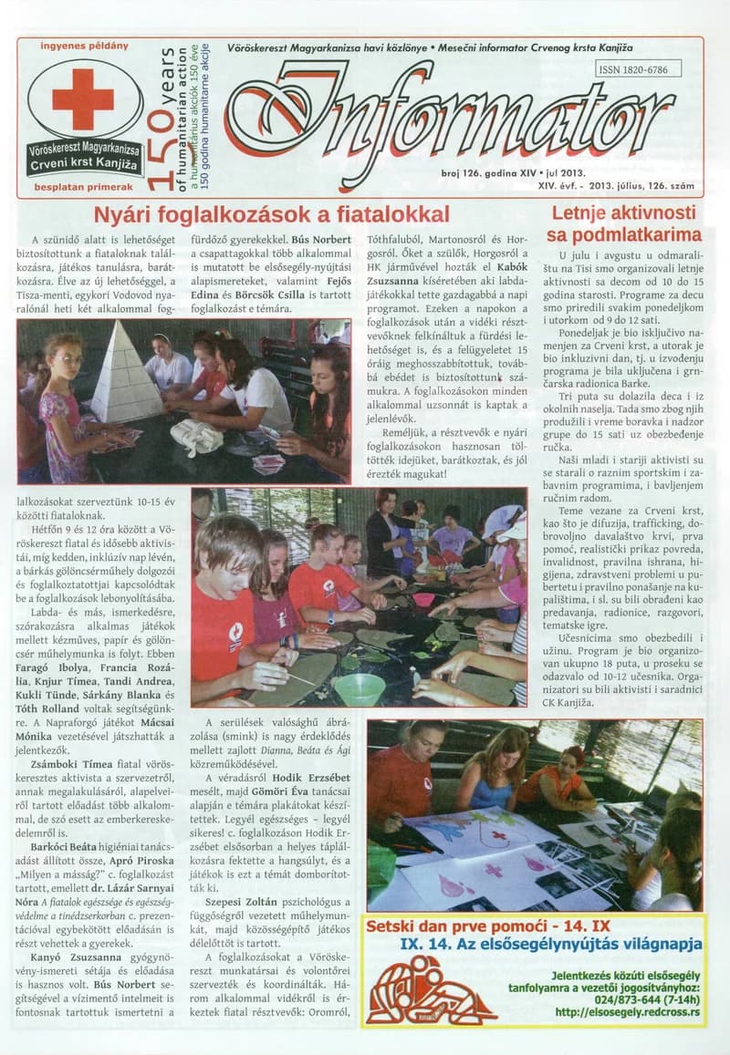 Informator, 14. évf. 2013. július 2. 126. sz.