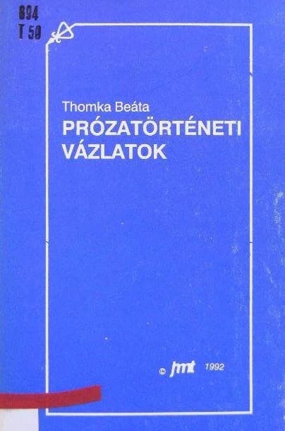 Prózatörténeti vázlatok