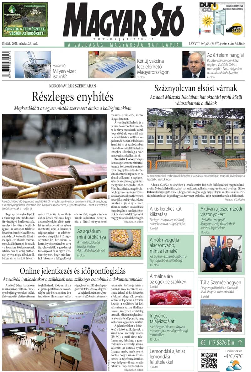 Magyar Szó, 78. évf. 2021. március 23. 66. sz. 1–20. oldal